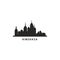 Kinshasa cityscape skyline city vector logo