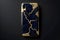 Kintsugi art isolated smartphone embracing imperfection in darkness