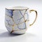 Kintsugi style colourful abstractic tea cup , kintsugi art , tearpot , indoor decorations , home decor , wall art