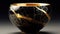 Kintsuki, Japanese pottery. Utensils glued with gold are not concept of constancy, imperfection of world. AI generated.