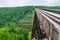 Kinzua Bridge Skywalk and the remains of the other half.