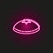 Kippah neon style icon. Simple thin line, outline  of judaism icons for ui and ux, website or mobile application