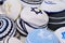 Kippahs Yarmulkes Jewish Hats Covers Israeli Star of David Souvenirs Safed Tsefat Israel. Kippahs. Jewish headgear worn by men du