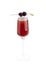 Kir royale alcoholic classic cocktail in a champagne glass
