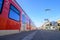 Kirchheim, Germany, January 10 2024: Deutsche Bahn train at the station - S-Bahn at track 2 towards Stuttgart