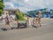 Kirchheimbolanden,Rheinland-Pfalz,Germany-06 23 2019: Holiday parade on streets of German town during Beer Festival week