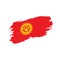 kirghizia flag, illustration
