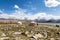 Kirgiz tent on the shores of Karakul Lake along Karakorum Highway, Xinjiang, China