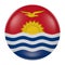 Kiribati button on white background