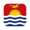 Kiribati flag simple illustration for independence day or election