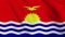 Kiribati national close up waving video animation