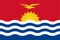 Kiribati national flag. Official flag of Kiribati, accurate colors