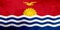 Kiribati polygonal flag. Mosaic modern background. Geometric design