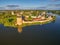 Kirillo-Belozerskiy Monastery Bird-Eye view near Kirillov town, Russia