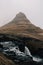 The Kirkjufell the church mountain located in west Iceland.