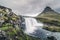 Kirkjufell waterfall landscape, Iceland