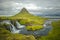 Kirkjufellsfoss waterfall and Kirkjufell mountain, Iceland