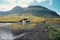 Kirkjufellsfoss waterfall , one of the most beautiful waterfall in the west of Iceland