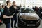 Kirov, Russia, December 26, 2015 - New Russian car Lada XRAY during presentation 14 February 2016 in the automobile showroom of de