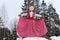 KIROV, RUSSIA-FEBRARY 18, 2018: celebration of Maslenitsa holiday with hand-made straw effigy symbolized a winter