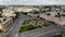 Kirov Square in St. Petersburg with a monument to Lenin in the middle. Aerial