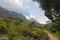 Kirstenbosch Gardens on a partly cloudy day
