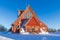 Kiruna church or Kiruna kyrka with beautiful blue sky - Sweden