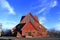 Kiruna Church in Summer with blue Sky, Northern Sweden