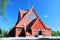 Kiruna Kyrka wooden church in the shape of a tent Sweden