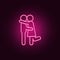 kiss couple icon. Elements of Family in neon style icons. Simple icon for websites, web design, mobile app, info graphics