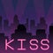 Kiss neon advertising