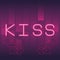 Kiss neon advertising