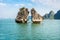 The Kissing Rocks in Halong Bay, North Vietnam