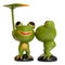 Kissing Wooden Frogs - Romantic valentine day