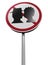 Kissing zone traffic sign