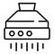 Kitchen air vent icon outline vector. Fan hood
