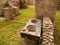 Kitchen, Ancient Roman archaeological site of Ostia Antica in Rome, Italy