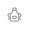 Kitchen apron line icon