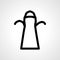 Kitchen apron protective garment line icon. Kitchen apron protective garment linear outline icon