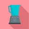 Kitchen blender icon, flat style