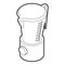 Kitchen blender machine icon, outline style