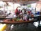 Kitchen on a boat at Taling Chan Floating Market in Bangkok