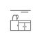 Kitchen or canteen line outline icon