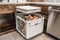 kitchen composting system with built-in bin and filter for odor reduction