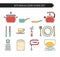 Kitchen and cook icons