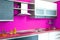 Kitchen counter pink