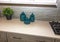Kitchen Counter With Three Decorative Containers
