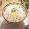 Kitchen delight close up of a bowl filled with perfectly cooked rice