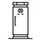 Kitchen freezer icon, outline style