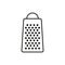 Kitchen grater icon - editable stroke